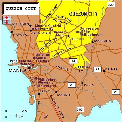 Quezon City regions map