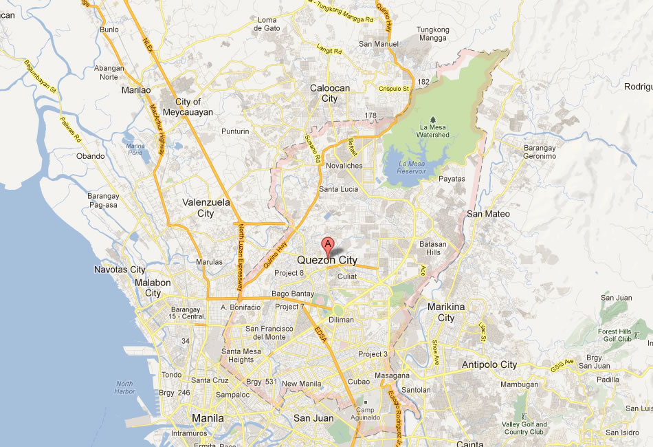 map of Quezon City
