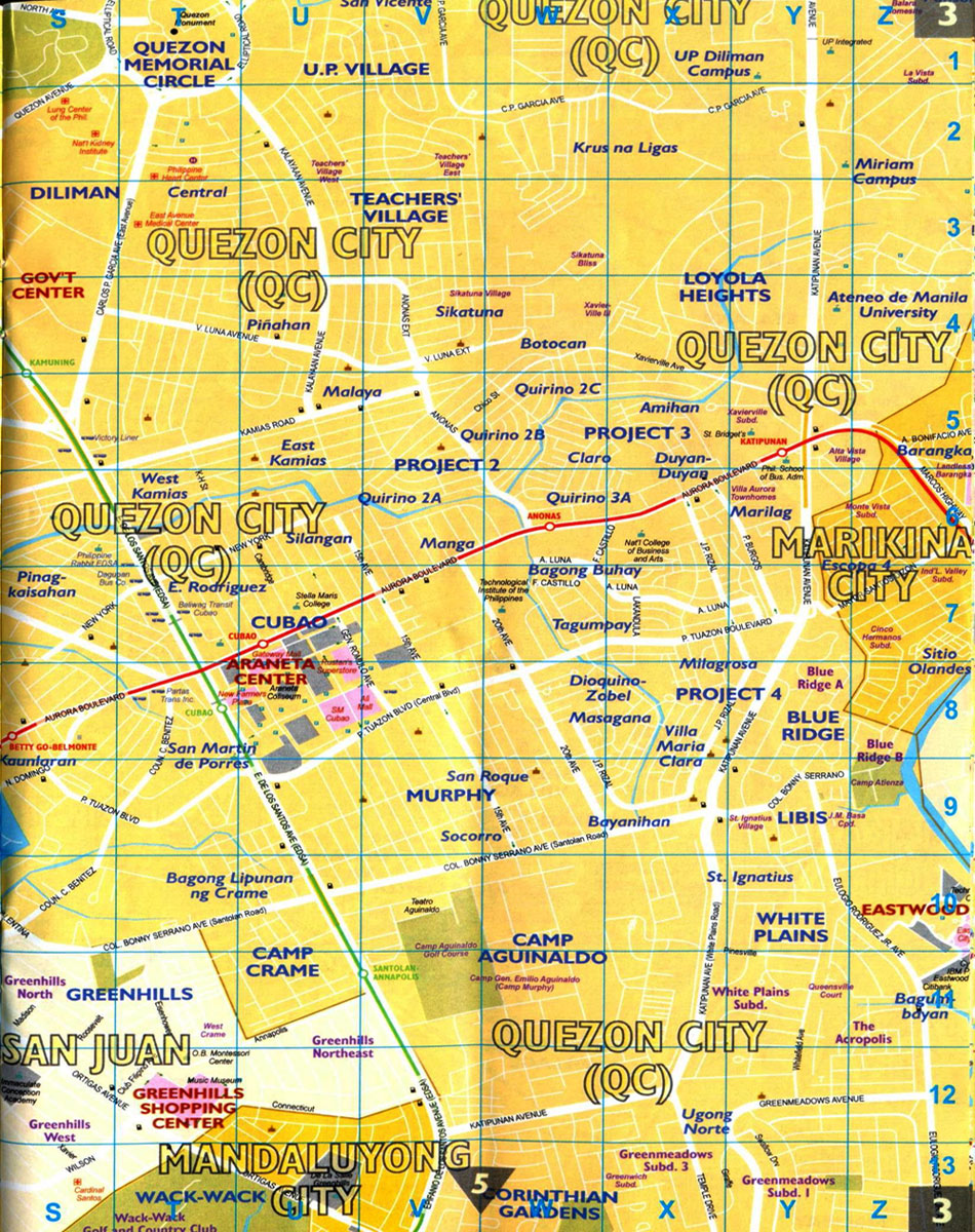 Quezon City map