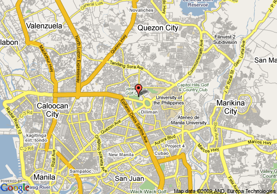 Quezon City tourist map