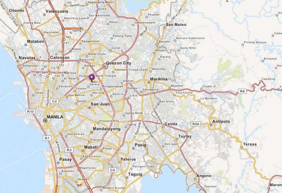 Quezon City map