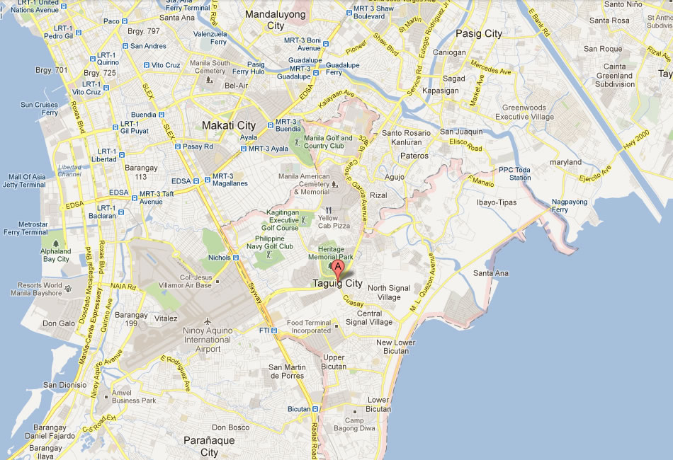 Taguig Map Via Satellite Taguig Map - Philippines Taguig Map Via Satellite Taguig Map - Philippines