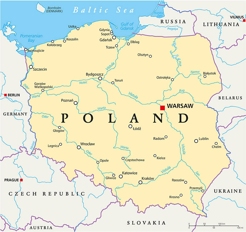 Map Poland