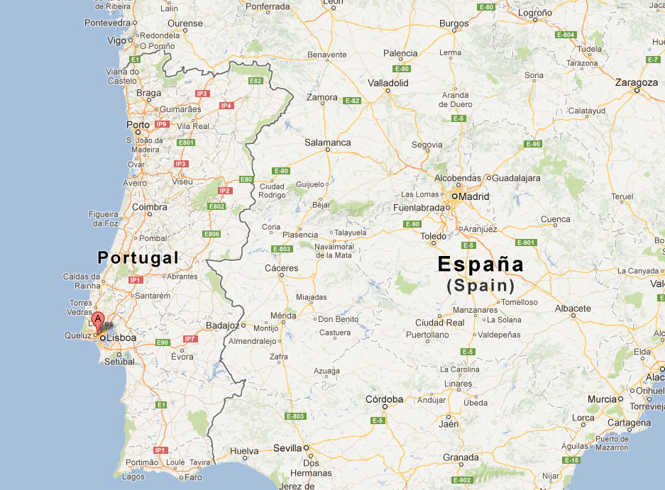 map of Amadora portugal