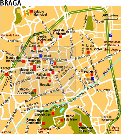 Braga regional map