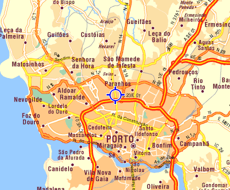 Porto area map