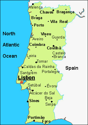 Portugal Cities Map