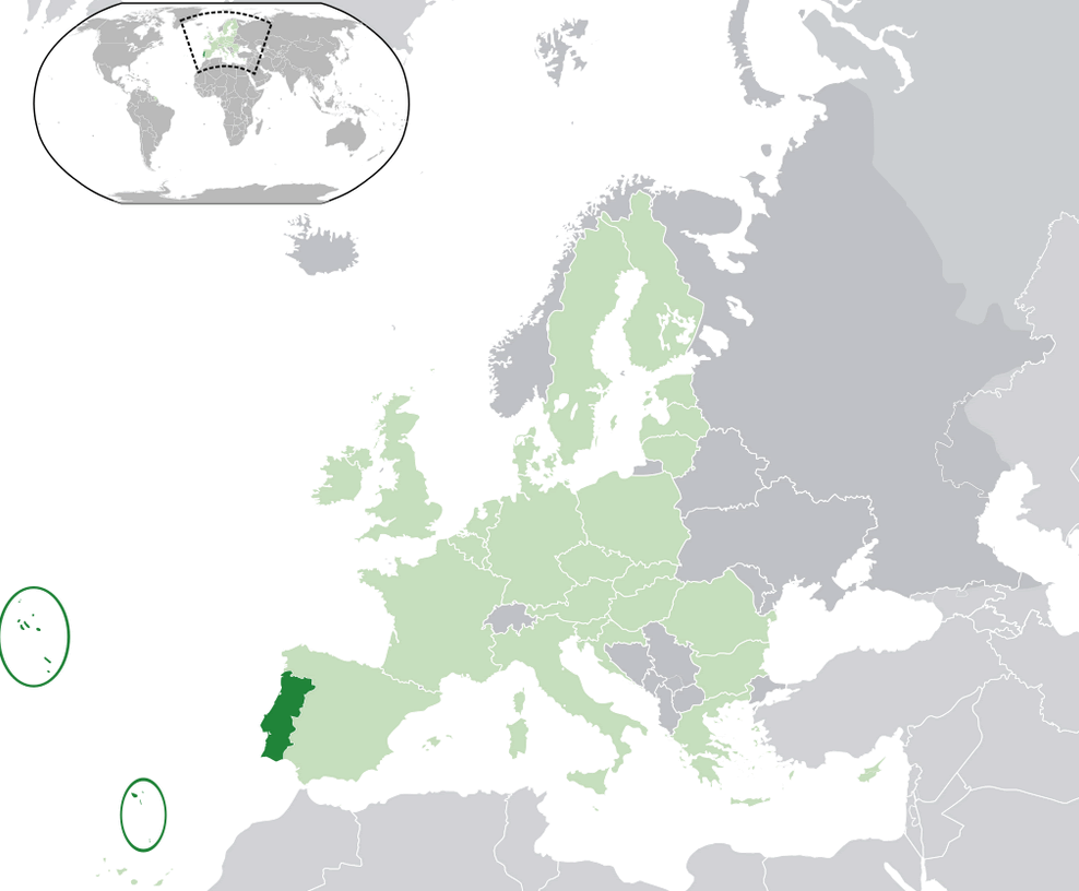 Portugal European Union Map