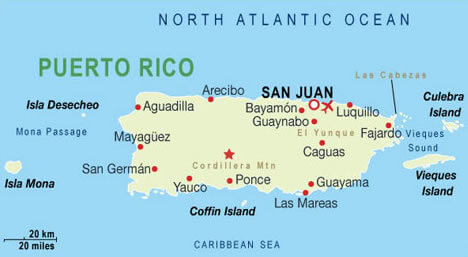 Puerto Rico Map