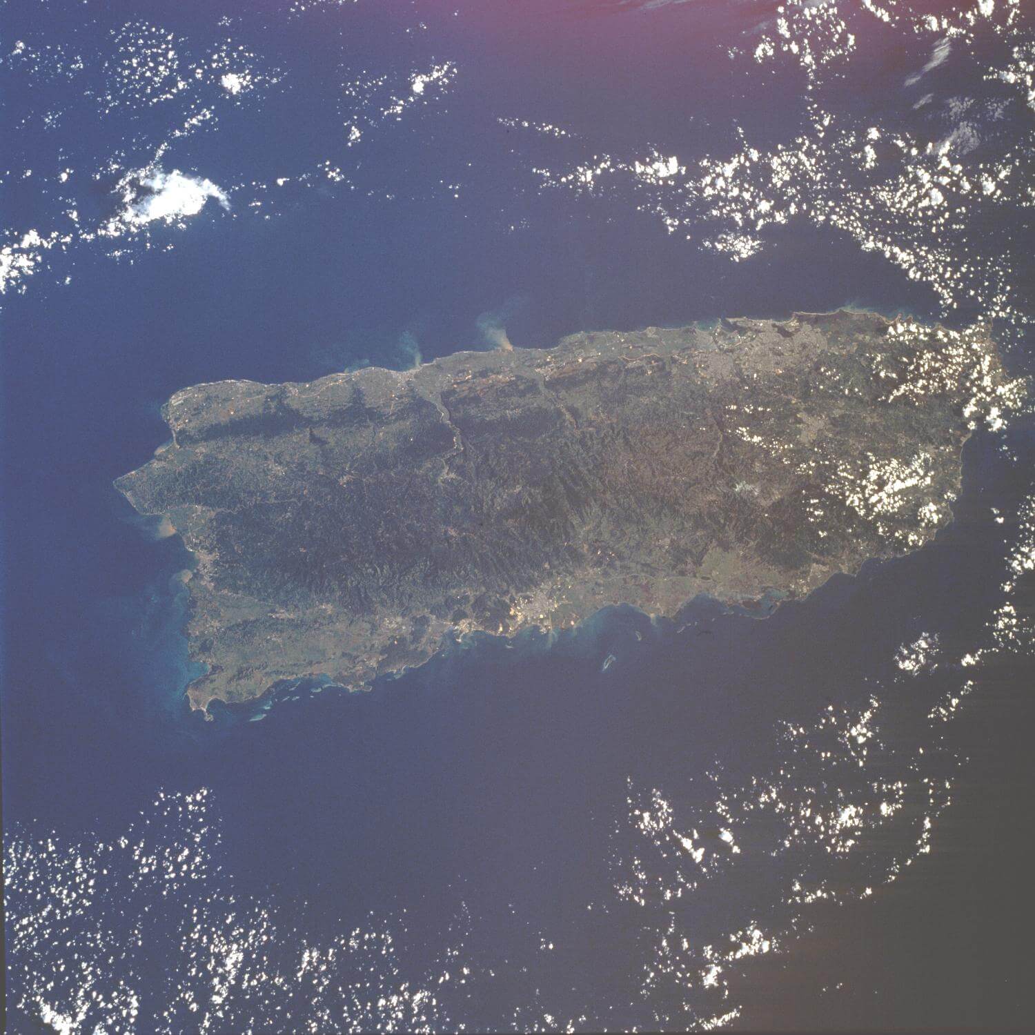 Puerto Rico Satellite Image Photo 1989