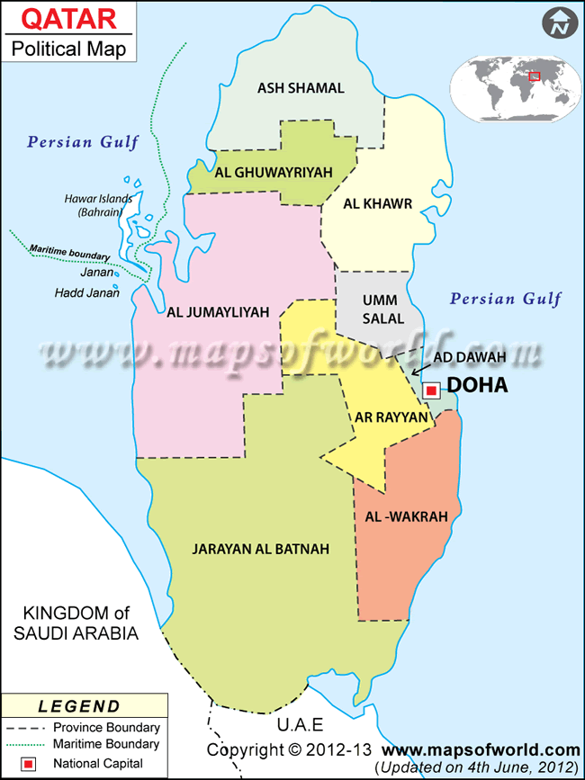 ar rayyan map qatar