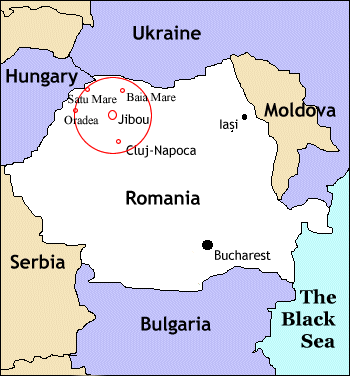 Romania Map Baia Mare