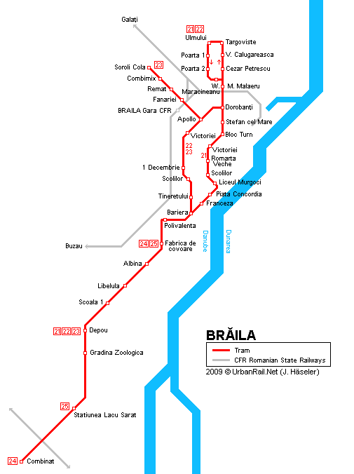 bralia tram map