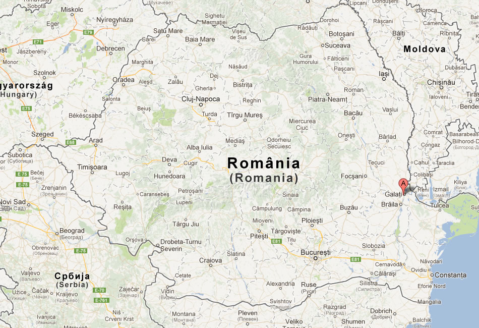 map of Bralia romania