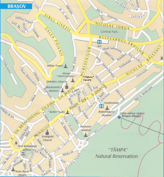 Brasov map
