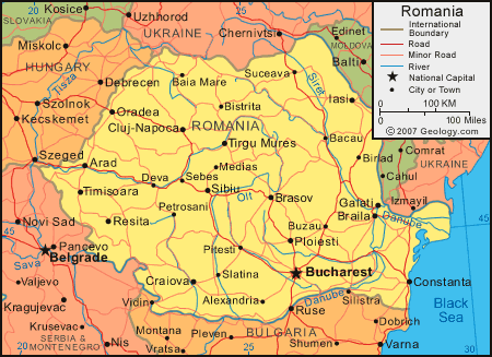 Buzau map romania