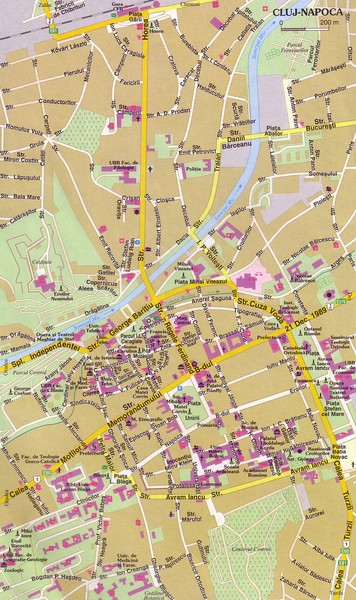 Cluj Napoca Tourist Map