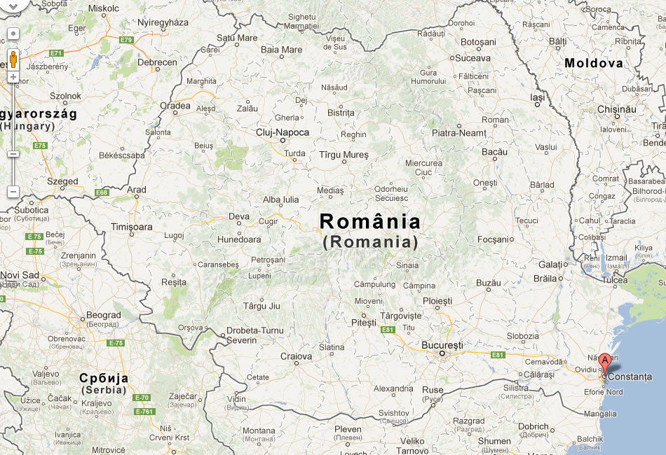 map of Constanta romania