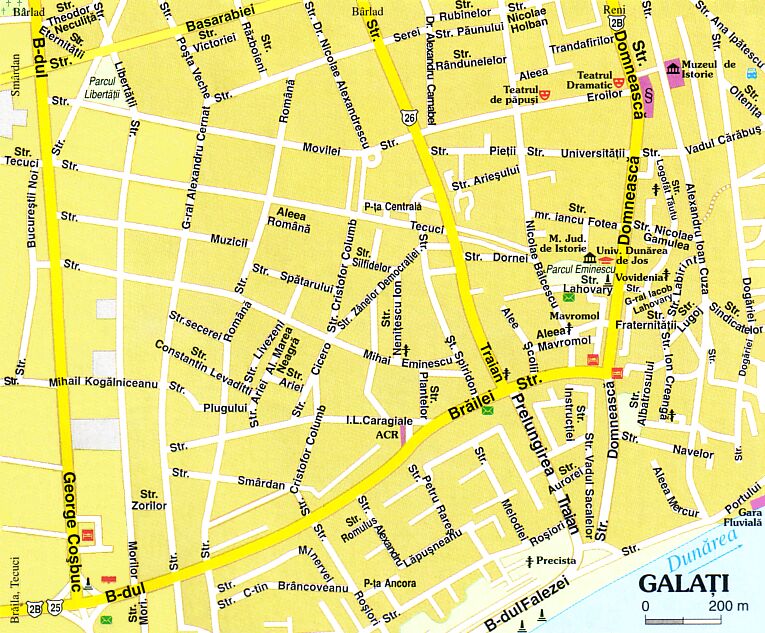 Galati map