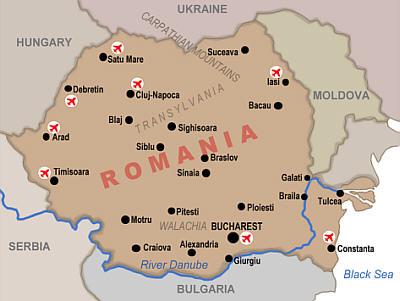 romania map Pitesti