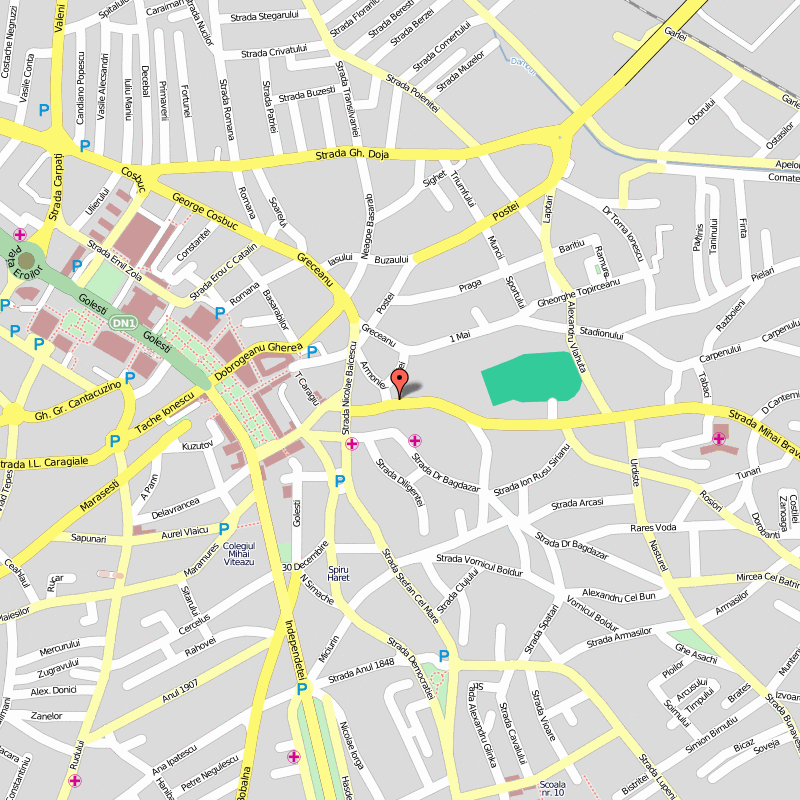 Ploiesti center map