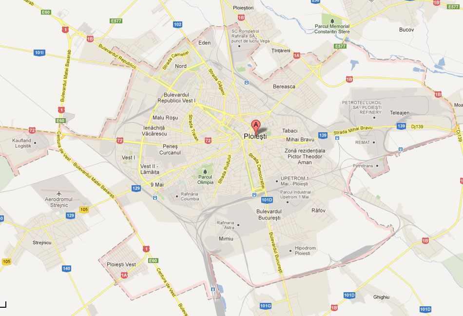 map of Ploiesti