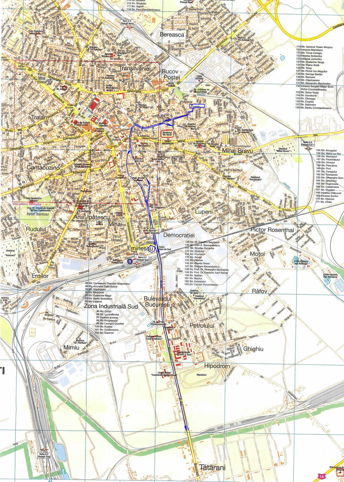 Ploiesti street map