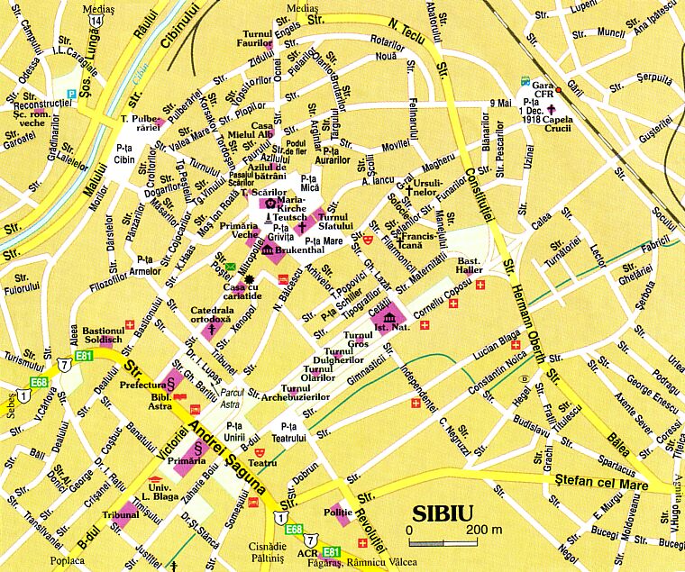 Sibiu map