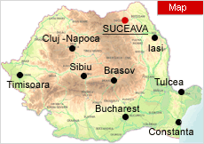 Suceava map romania
