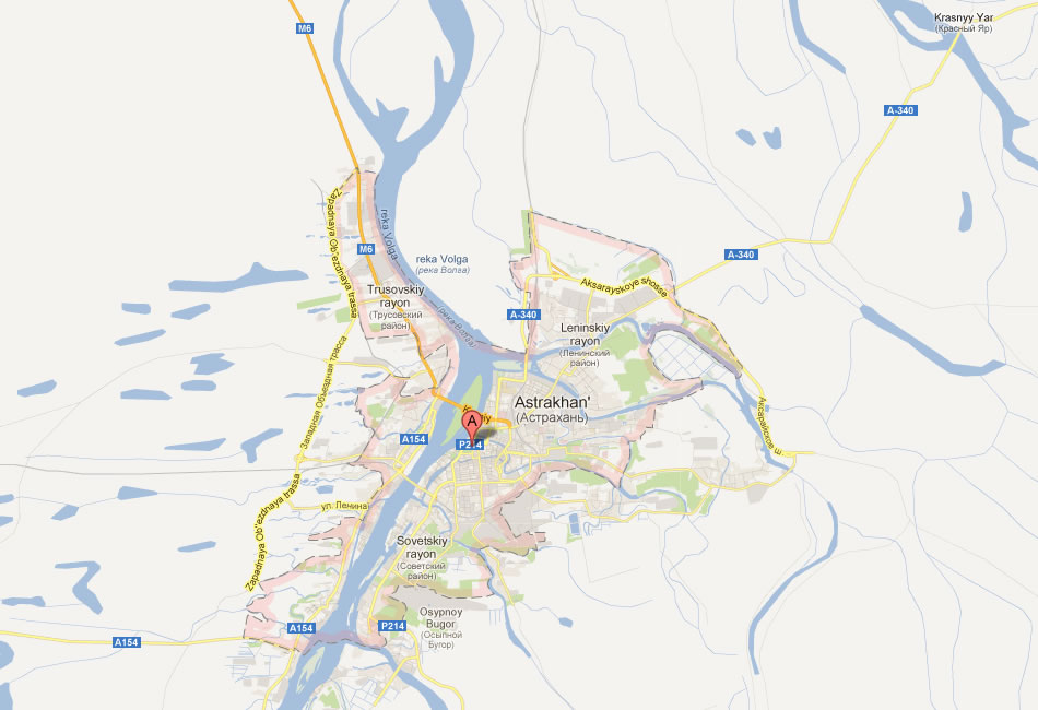 map of Astrakhan