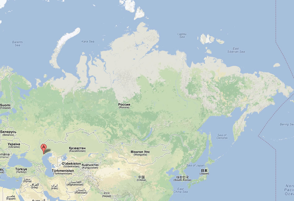map of Astrakhan russia