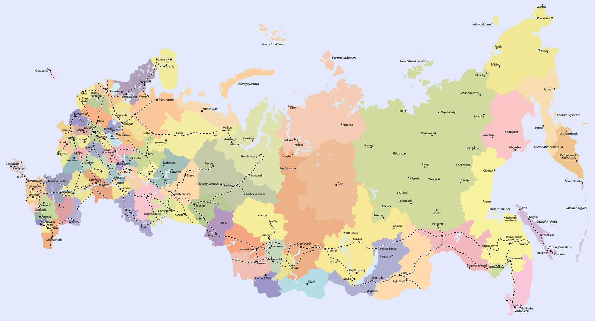 Карта russian province town