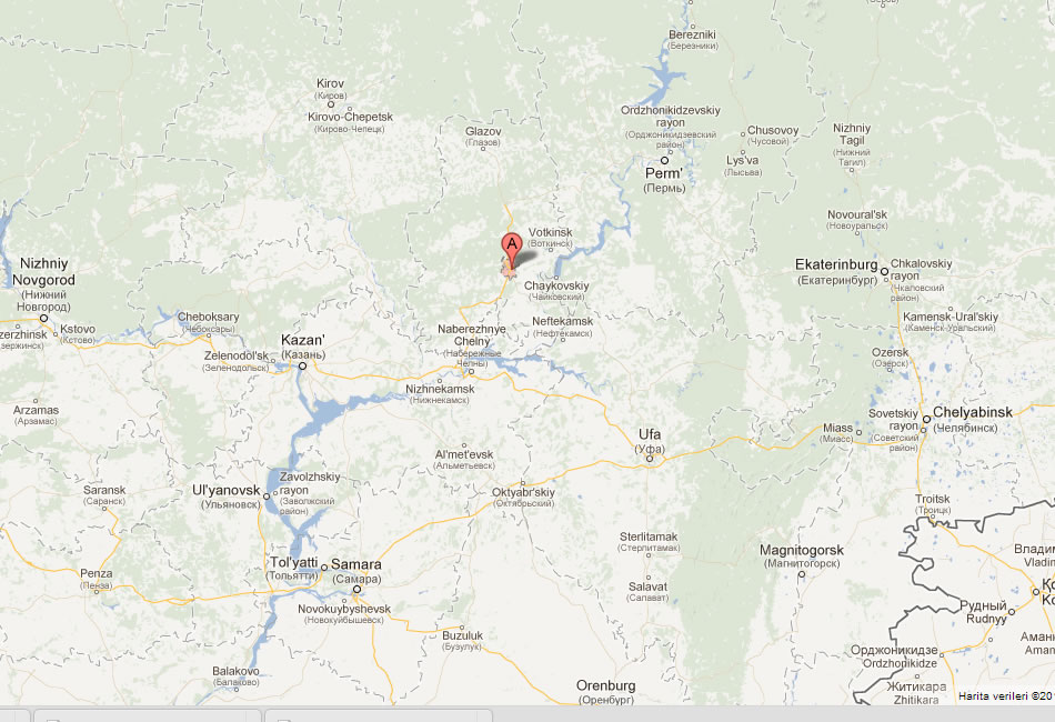 map of Izhevsk