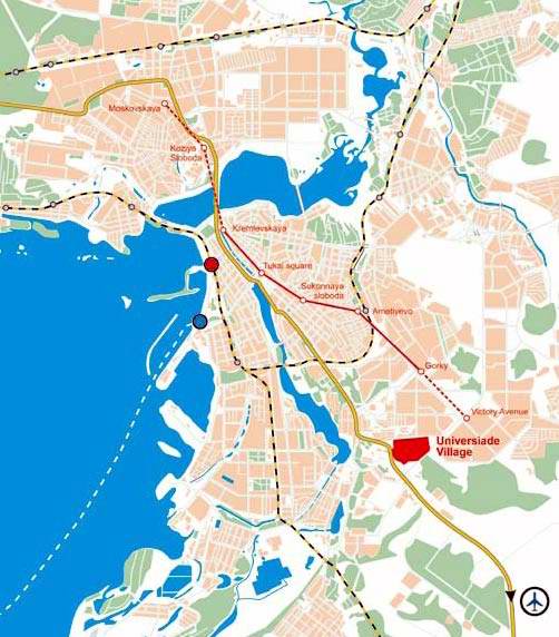 Kazan map