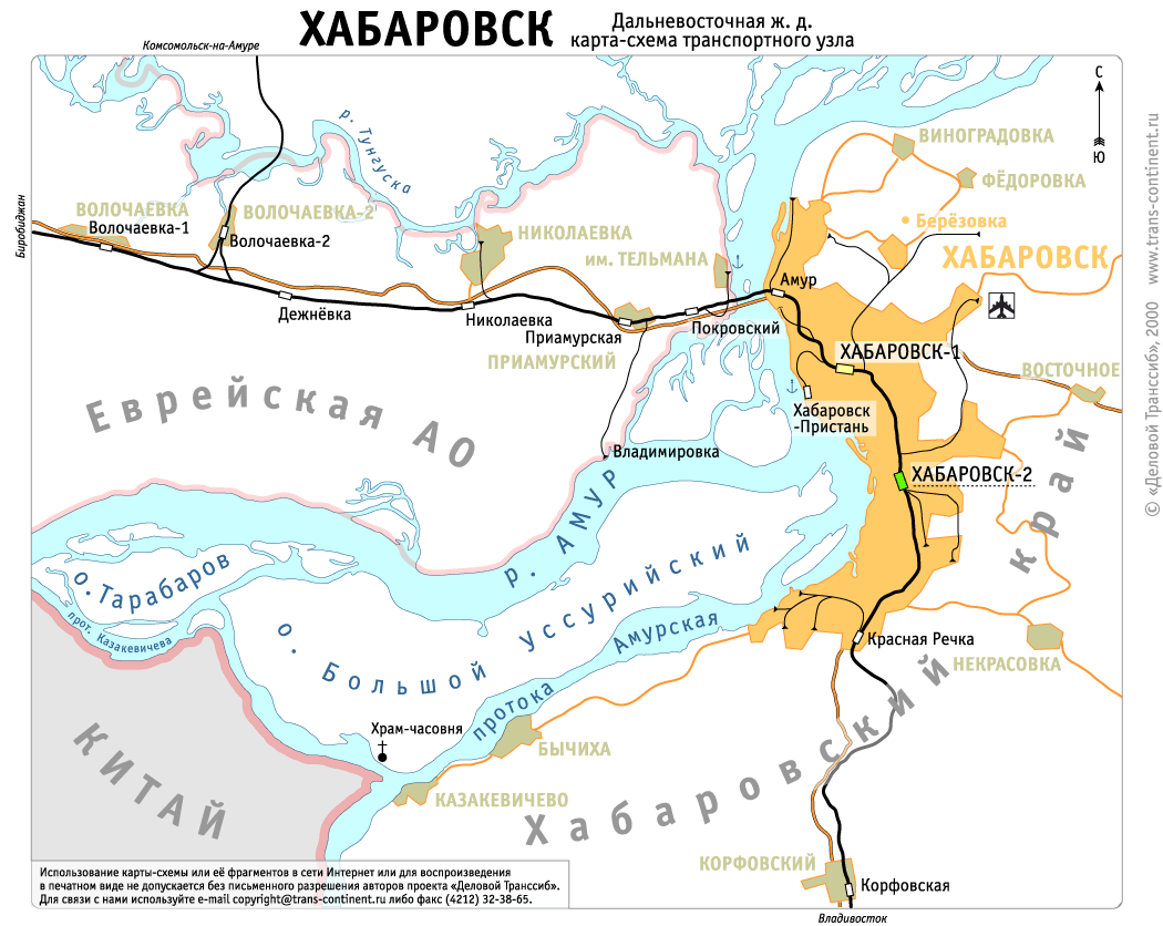 khabarovsk railways map