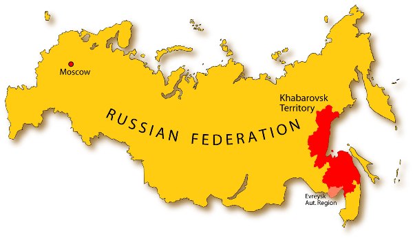 khabarovsk russia federation map