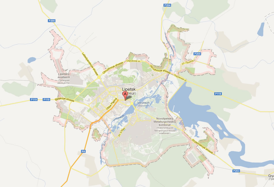 map of Lipetsk