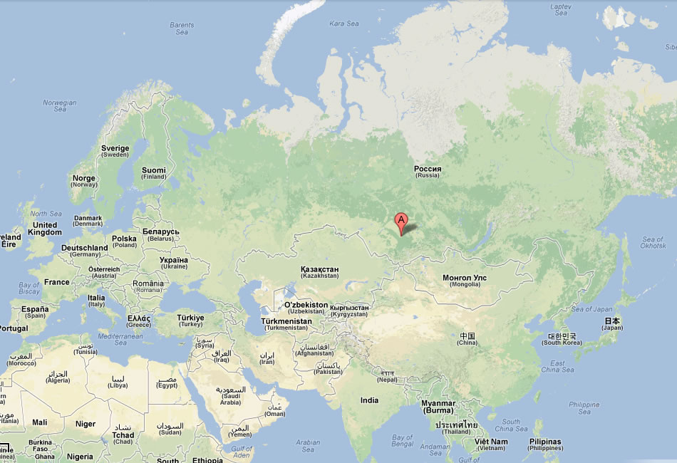 map of Novokuznetsk russia