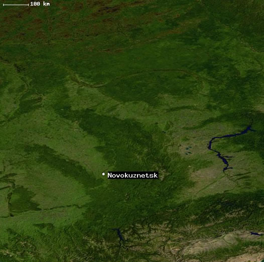Novokuznetsk satellite image