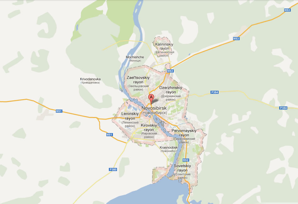 map of Novosibirsk