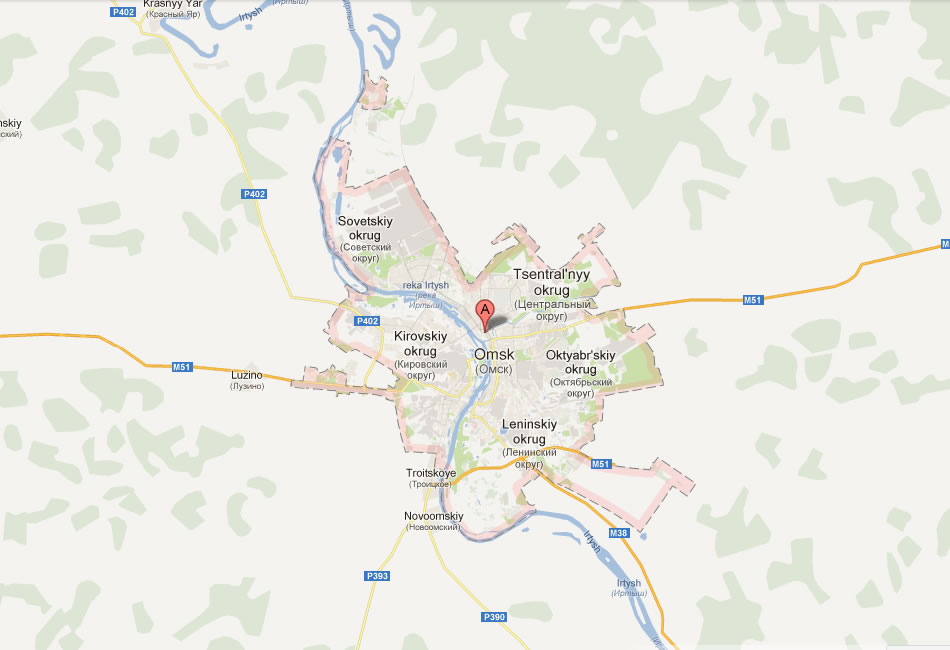 map of Omsk