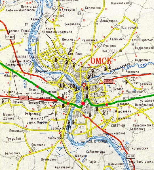 Omsk map