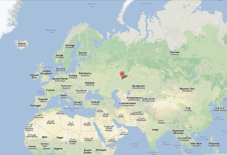 map of Orenburg russia