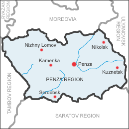 Penza province map