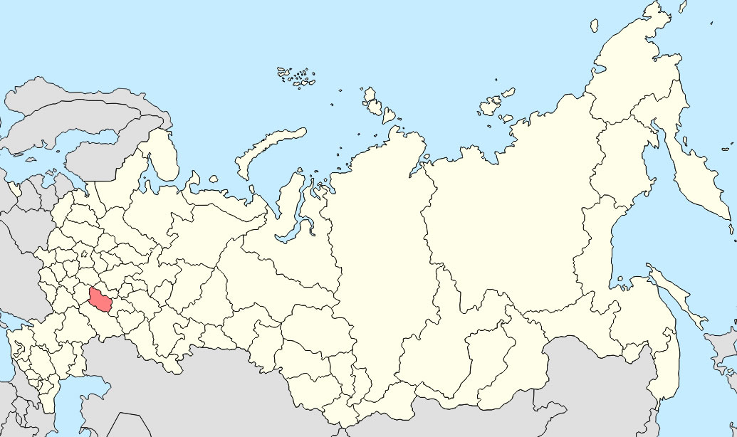 Penza russia outline map