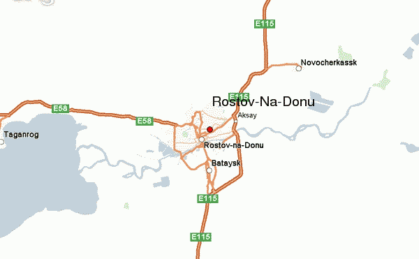 Rostov Na Donu map