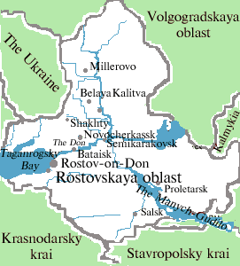 rostov oblast map