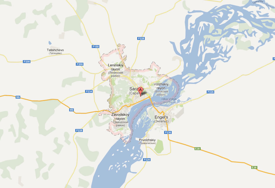 map of Saratov