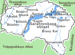 saratov oblast map