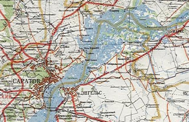 Saratov map
